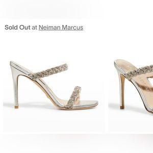 Stuart Weitzman Addison Woven Crystal Heel NEW